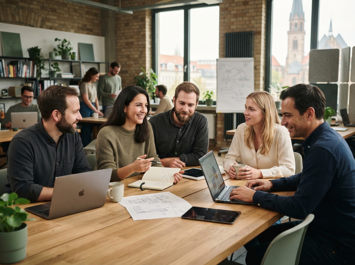 Sklondaruve Team bei der Arbeit an datenbasierten Analysemodellen